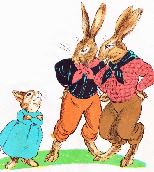 The Country Bunny talking to the Big Jackrabbits from DuBose Heyward's "The Country Bunny"